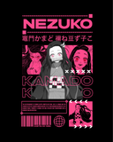 Demon Slayers Kamado Nezuko Manga Panel - Oversized French Terry Cotton T-shirt