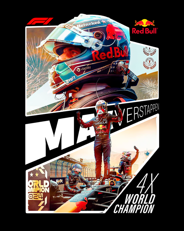Max Verstappen - Oversized French Terry Cotton T-shirt