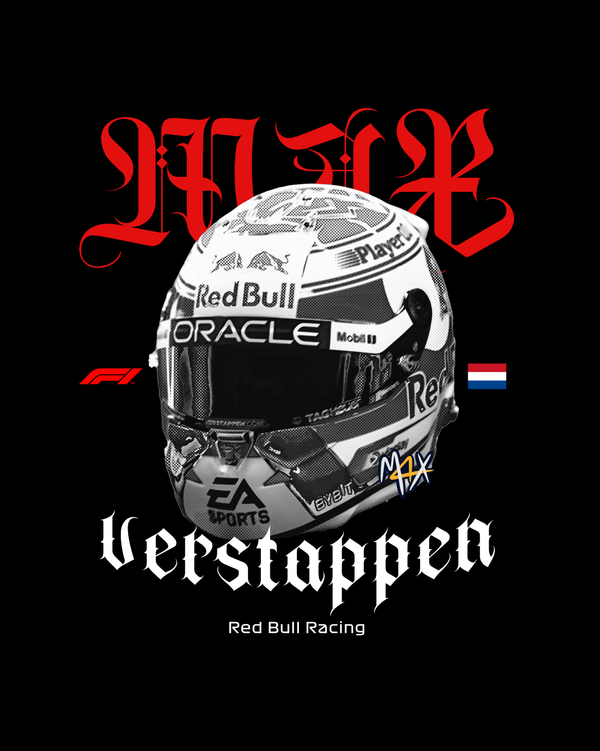 Max Verstappen - Oversized French Terry Cotton T-shirt