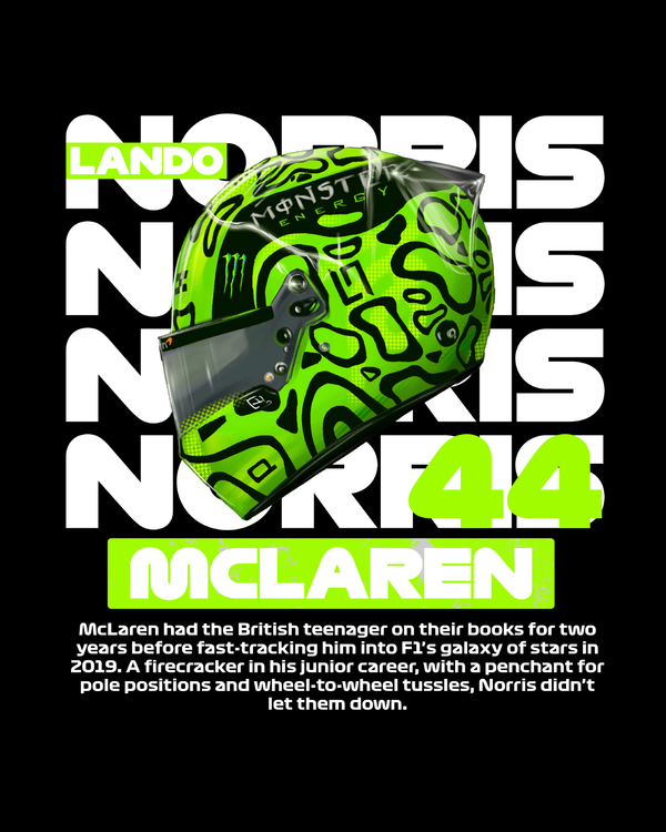 Lando Norris - Oversized French Terry Cotton T-shirt
