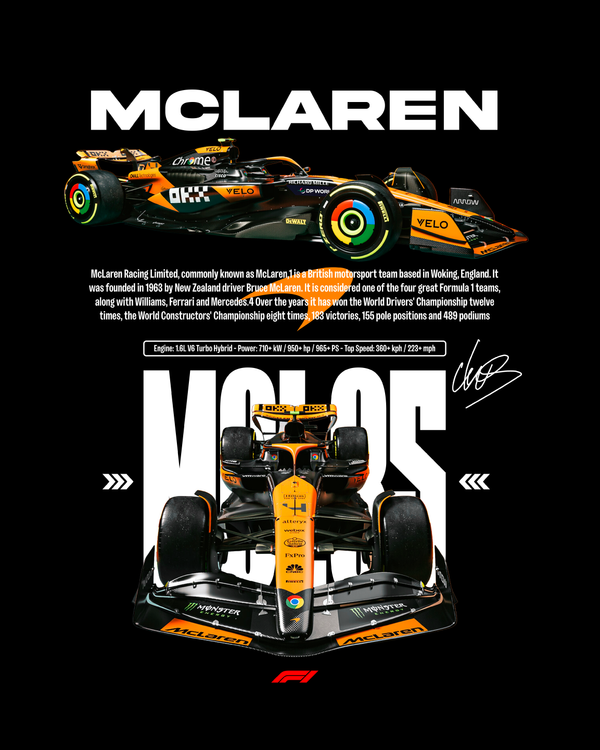 McLaren - Oversized French Terry Cotton T-shirt
