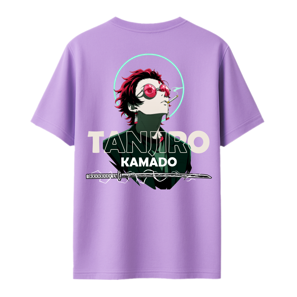 Demon Slayers Kamado Tanjiro Coolers - Oversized French Terry Cotton T-shirt