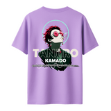 Demon Slayers Kamado Tanjiro Coolers - Oversized French Terry Cotton T-shirt