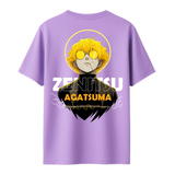 Demon Slayers Zenitsu Agatsuma Coolers - Oversized French Terry Cotton T-shirt