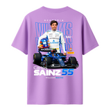 Carlos Sainz - Oversized French Terry Cotton T-shirt