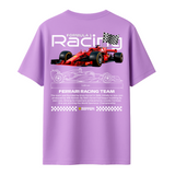 Ferrari F1 Racing - Oversized French Terry Cotton T-shirt