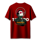 Demon Slayers Kamado Tanjiro Coolers - Oversized French Terry Cotton T-shirt