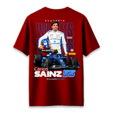 Carlos Sainz - Oversized French Terry Cotton T-shirt