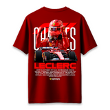 Charles Leclerc - Oversized French Terry Cotton T-shirt