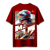 Max Verstappen - Oversized French Terry Cotton T-shirt
