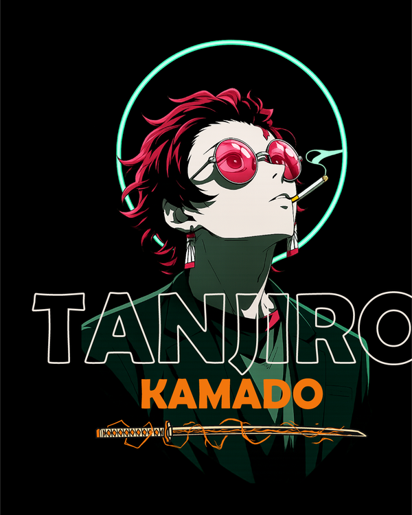 Demon Slayers Kamado Tanjiro Coolers - Oversized French Terry Cotton T-shirt