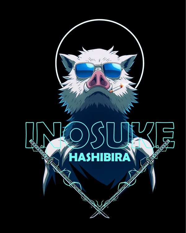 Demon Slayers Hashibira Inosuke Coolers - Oversized French Terry Cotton T-shirt