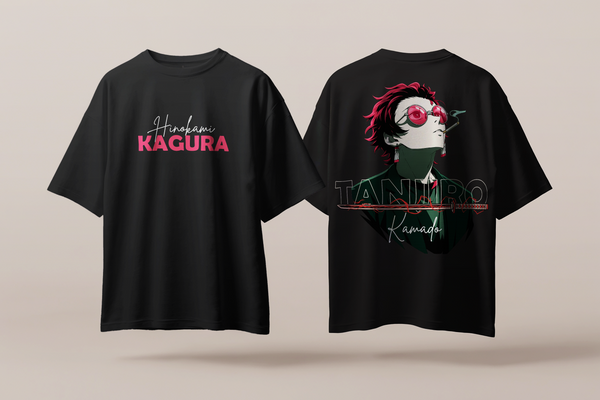 Tanjiro Kamado – Hinokami Kagura Oversized T-Shirt