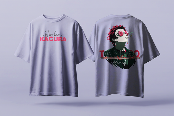 Tanjiro Kamado – Hinokami Kagura Oversized T-Shirt