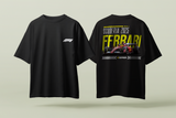 Ferrari Scuderia Red - Oversized French Terry Cotton T-shirt