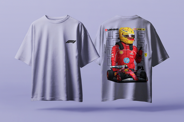 Lewis Hamilton Chinese Grand Prix - Oversized French Terry Cotton T-shirt