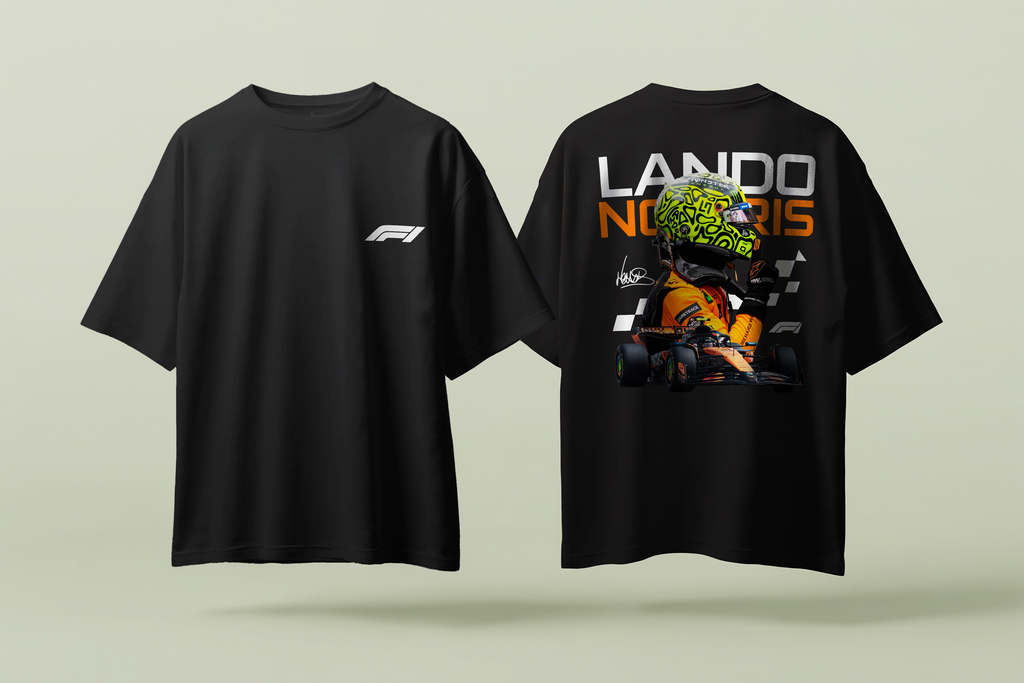Lando Norris McLaren MCL39 Velocity Jacket - Oversized French Terry Cotton T-shirt