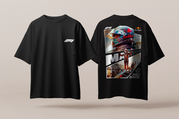 Max Verstappen - Oversized French Terry Cotton T-shirt