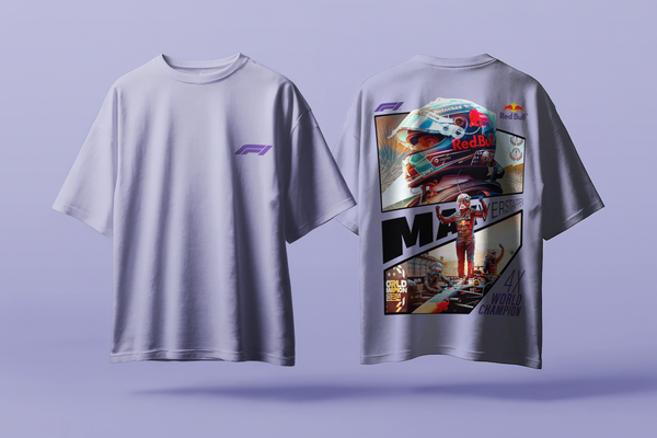 Max Verstappen - Oversized French Terry Cotton T-shirt