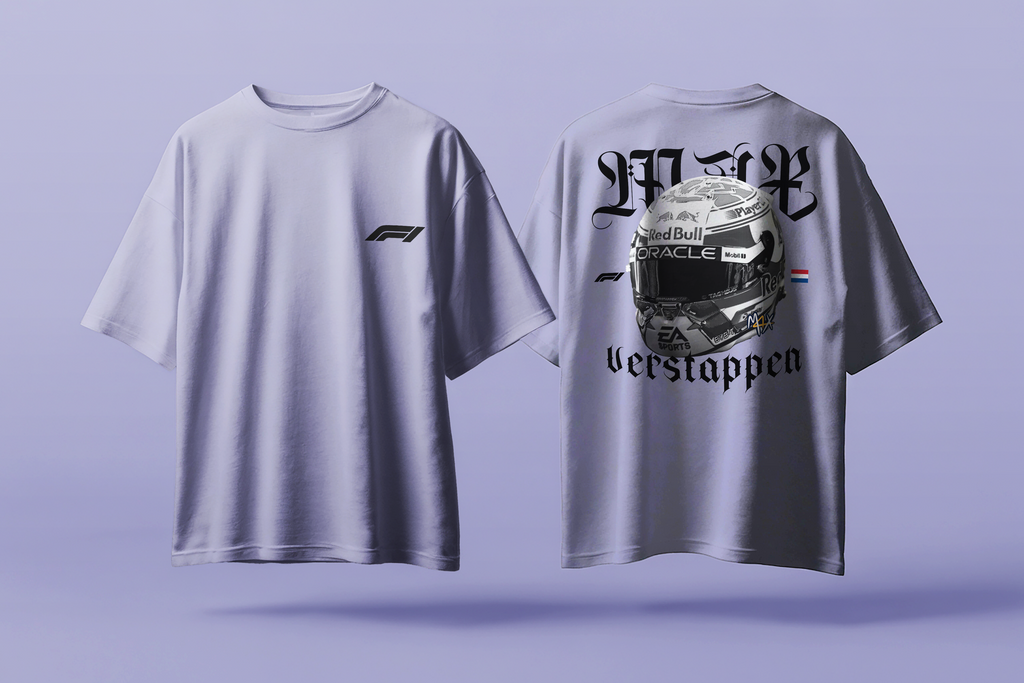 Max Verstappen - Oversized French Terry Cotton T-shirt