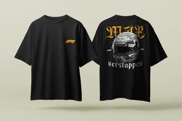 Max Verstappen - Oversized French Terry Cotton T-shirt