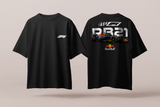 Red Bull Scuderia RB21 - Oversized French Terry Cotton T-shirt