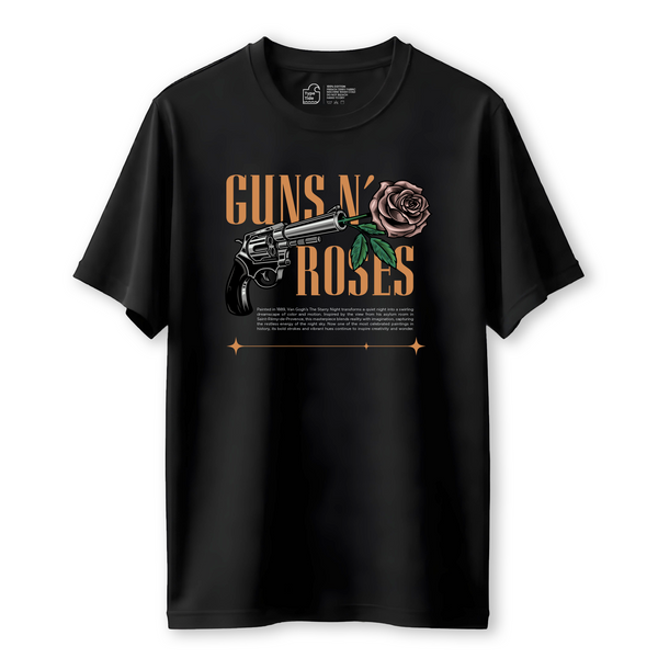 Guns & Roses - Oversized French Terry Cotton T-shirt