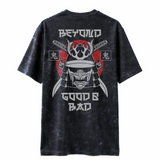 Beyond Good & Bad - Oversized French Terry Cotton T-shirt - Acid Wash