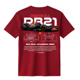 Red Bull Scuderia RB21 - Oversized French Terry Cotton T-shirt
