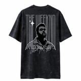 The Weeknd - Oversized French Terry Cotton T-shirt - Acid Wash